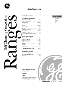 Manual GE JBP91KF1CC Range