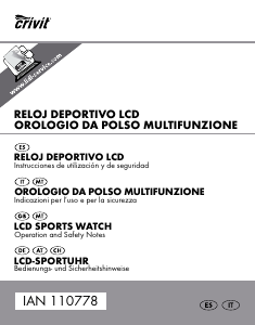 Manual de uso Crivit IAN 110778 Reloj deportivo