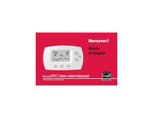 Mode d’emploi Honeywell TH6110D FocusPRO Thermostat