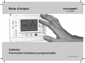 Mode d’emploi Honeywell THR870C Homexpert Thermostat