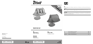 Mode d’emploi Crivit IAN 273728 Tente