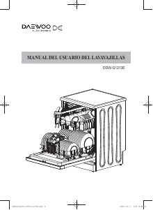 Manual de uso Daewoo DDW-G1213E Lavavajillas
