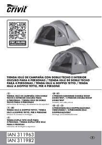 Manual de uso Crivit IAN 311982 Carpa de campaña
