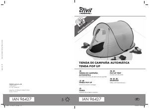 Manual de uso Crivit IAN 96427 Carpa de campaña