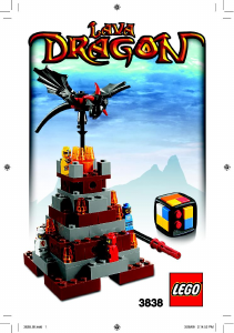 Bruksanvisning Lego set 3838 Games Lava Dragon