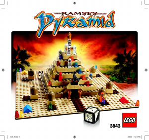 Manuale Lego set 3843 Games Ramses pyramid
