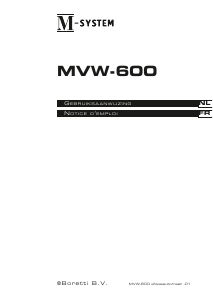 Mode d’emploi M-System MVW 600 Lave-vaisselle