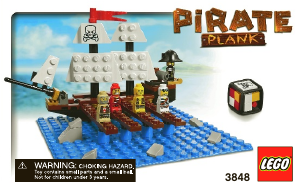 Manual Lego set 3848 Games Pirate plank