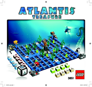 Manual Lego set 3851 Games Atlantis treasure
