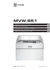 Mode d’emploi M-System MVW 651 Lave-vaisselle