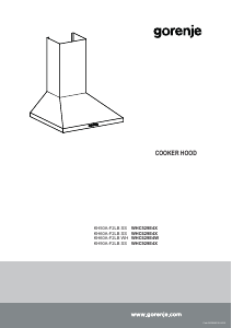 Instrukcja Gorenje WHC529E4X Okap kuchenny