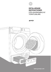 Bruksanvisning Gorenje DPE8B Torktumlare