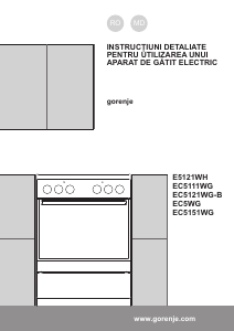 Manual Gorenje EC5WG Aragaz