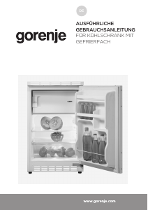 Bedienungsanleitung Gorenje RBIU309EP1 Kühlschrank