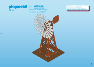 Manual de uso Playmobil set 6214 Western Molino de viento