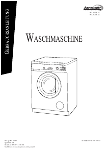 Bedienungsanleitung Hanseatic WA 1206 XL Waschmaschine