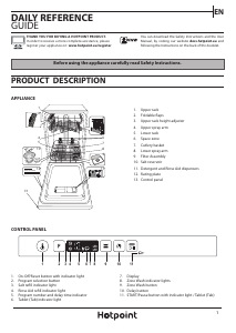 Manual Hotpoint HSIC 3T127 UK N Dishwasher