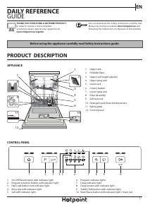 Handleiding Hotpoint HFC 2B19 X UK N Vaatwasser