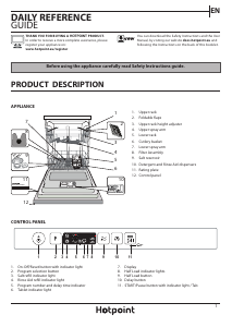 Manual Hotpoint HIC 3B19 C UK Dishwasher