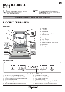 Manual Hotpoint HFC 3T232 WFG X UK Dishwasher