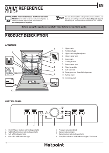 Manual Hotpoint HFE 1B19 UK Dishwasher