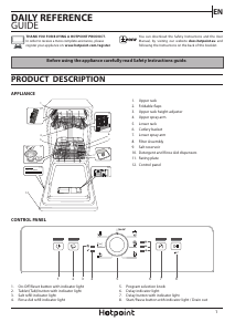 Manual Hotpoint HSFE 1B19 UK N Dishwasher
