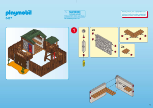 Instrukcja Playmobil set 6427 Western Duże miasteczko na Dzikim Zachodzie