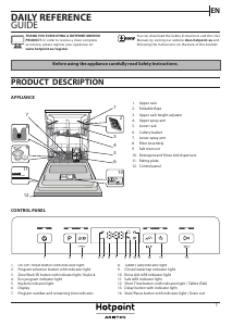 Manual Hotpoint-Ariston HFC 3C41 CW Dishwasher