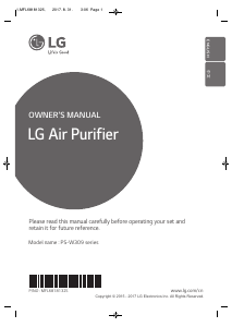 Manual LG PS-W309WI Air Purifier