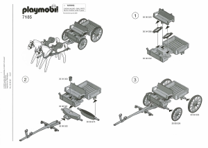Mode d’emploi Playmobil set 7185 Western Carriole