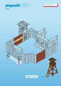 Mode d’emploi Playmobil set 7217 Western Murs du fort avec la tour