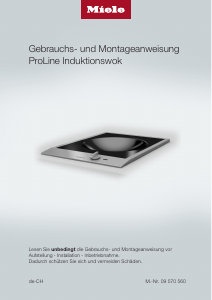 Bedienungsanleitung Miele CS 1223-1 I Kochfeld