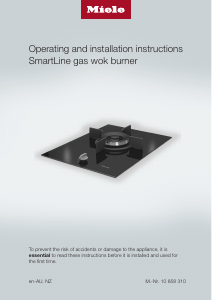 Manual Miele CS 7101 FL Hob
