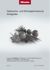 Bedienungsanleitung Miele K 31225 Ui Kühlschrank