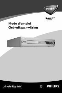 Mode d’emploi Philips DVDR80 Lecteur DVD