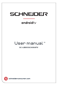 Handleiding Schneider SC-LED55SC400ATV LED televisie