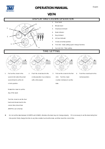Manual TMI VD74 Relógio de pulso