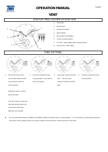 Manual de uso TMI VD87 Reloj de pulsera