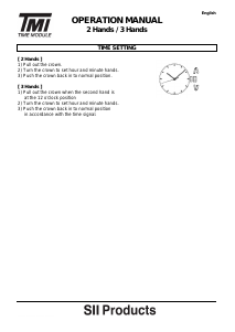 Handleiding TMI PC11 Horloge