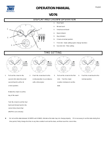 Manual TMI VD76 Relógio de pulso