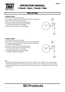 Handleiding TMI VJ76 Horloge