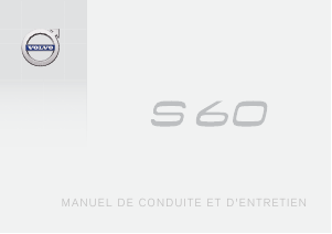 Mode d’emploi Volvo S60 (2018)