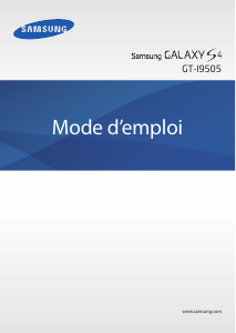 Mode d’emploi Samsung GT-I9505 Galaxy S4 Téléphone portable