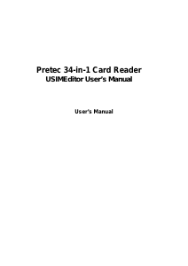 Manual Pretec 34-in-1 Card Reader