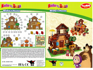 Handleiding PlayBIG Bloxx set 800057098 Masha and the Bear Misha's huis