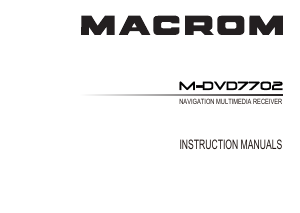 Handleiding Macrom M-DVD7702 Navigatiesysteem
