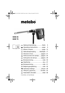 Handleiding Metabo KHE 55 Boorhamer