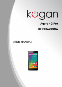 Handleiding Kogan Agora 4G Pro Mobiele telefoon