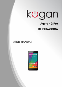 Bruksanvisning Kogan Agora 4G Pro Mobiltelefon