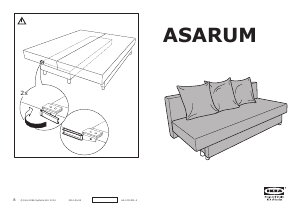 Manual IKEA ASARUM Canapea extensibilă